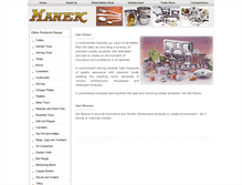 Tablet Screenshot of manekmetal.com